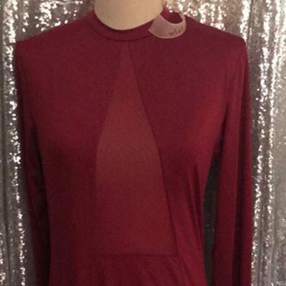 Red formal dress